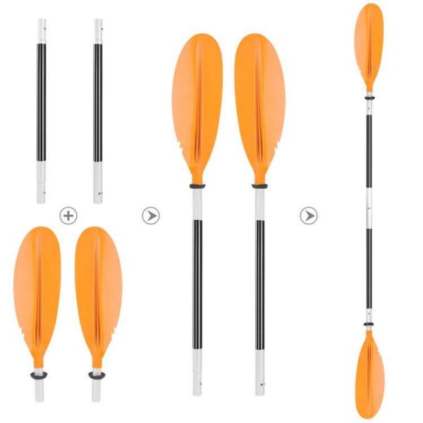 HEIMUNI Kayak Paddle 222cm Aluminum Sup Paddle Sup...
