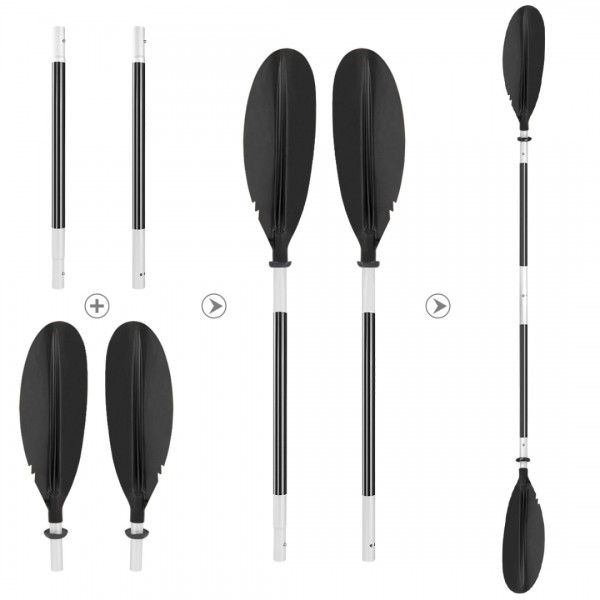 HEIMUNI Kayak Paddle 222cm Aluminum Sup Paddle Sup...