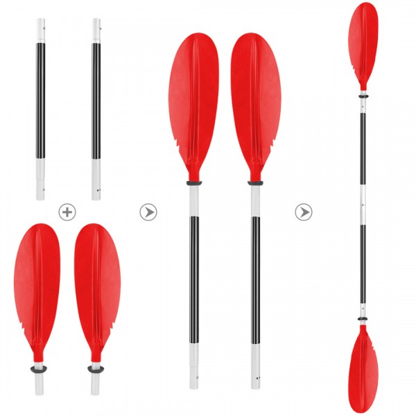 HEIMUNI Kayak Paddle 222cm Aluminum Sup Paddle Sup...