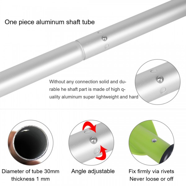 HEIMUNI Doppelpaddel Kajak Paddel, Kanu Paddel Aluminium Sup Doppelpaddel 222cm Stechpaddel Super Leicht für Schlauchboot, Kanu, Kanadier Boot Ruderboot Grün