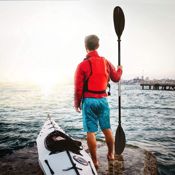 HEIMUNI Pagaia per Kayak Telescopica Pagaia Paddle in Alluminio Regolabile Removibili per SUP Canoa Boat Canoe Surfboard, Barche Gommone