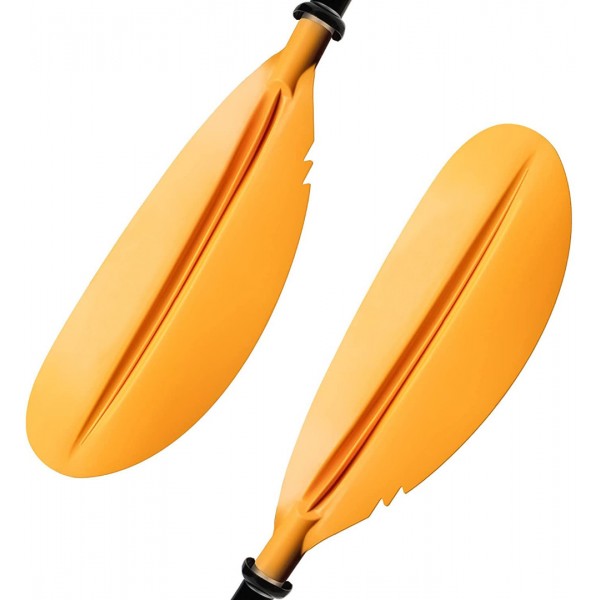 HEIMUNI Paddel Aluminium Doppelpaddel Paddel mit Verstellbaren Paddel-Blätter für Kanusport Kajakfahren Kanadier Boot Ruderboot Schwarz/Rot/Orange/Blau/Grün