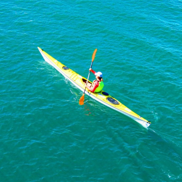 HEIMUNI Doppelpaddel Kajak Paddel, Kanu Paddel Aluminium Sup Doppelpaddel 222cm Stechpaddel Super Leicht für Schlauchboot, Kanu, Kanadier Boot Ruderboot Orange