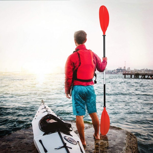 HEIMUNI Pagaia per Kayak Telescopica Pagaia Paddle in Alluminio Regolabile Removibili per SUP Canoa Boat Canoe Surfboard, Barche Gommone