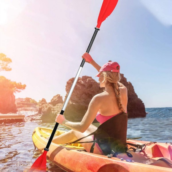 HEIMUNI Pagaia per Kayak Telescopica Pagaia Paddle in Alluminio Regolabile Removibili per SUP Canoa Boat Canoe Surfboard, Barche Gommone